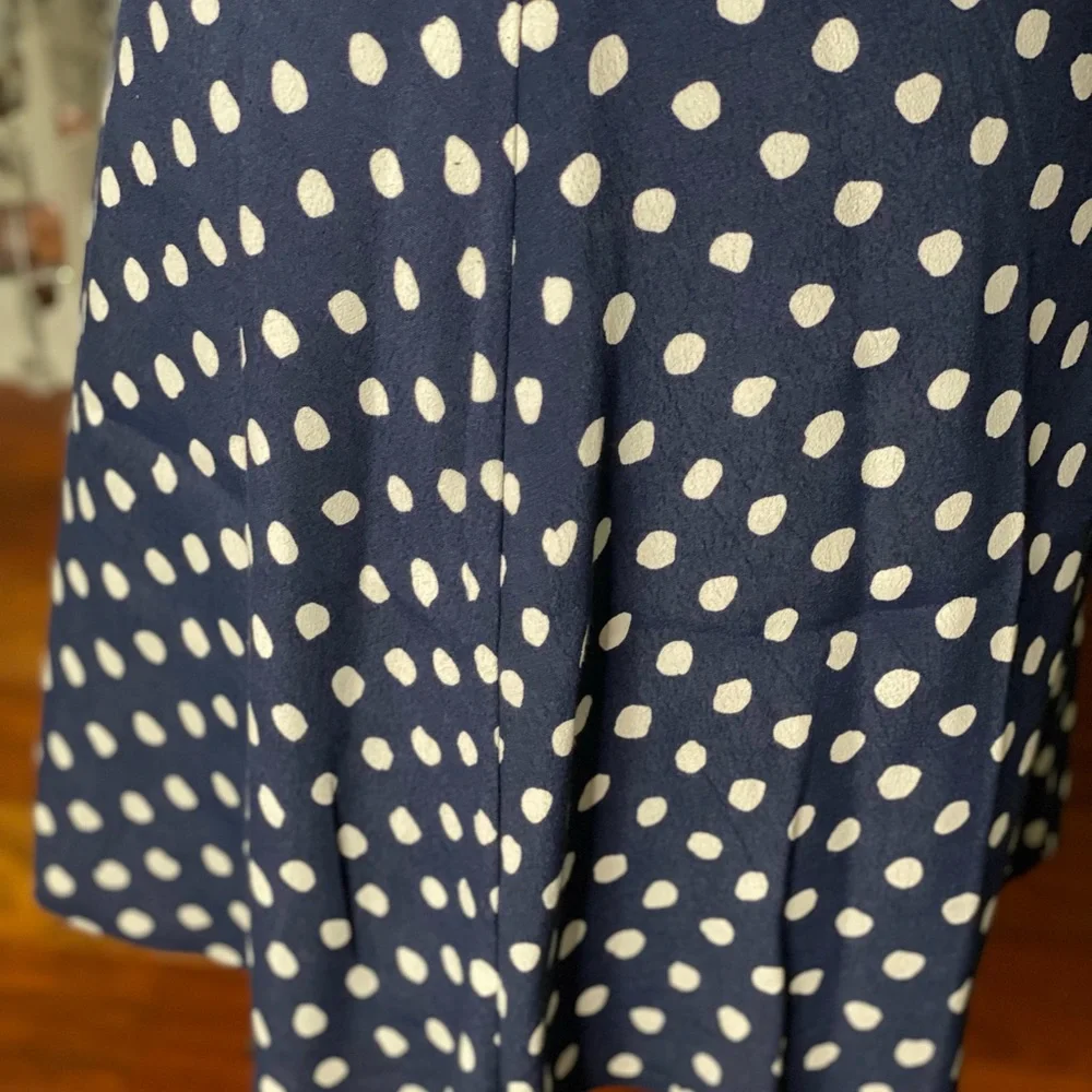 Kate Spade “Skirt the Rules” Blue Polka Dot Skirt (4) - Picture 2 of 4
